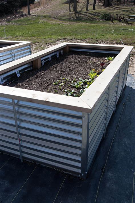 raised bed sheet metal|best galvanized metal raised garden beds.